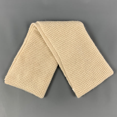 OEUF Cream Knitted Baby Alpaca Circle Infinty Scarf