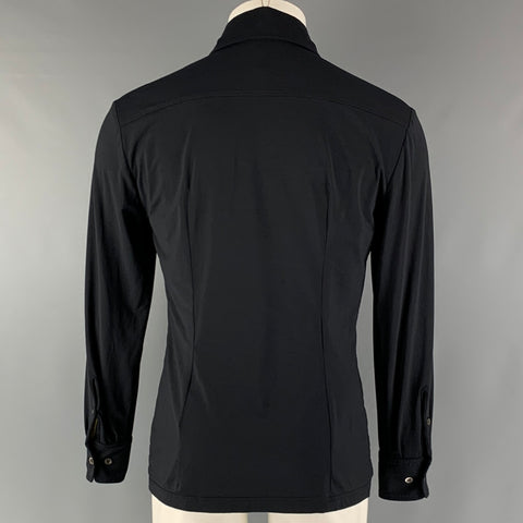 PRADA SPORT Size S Black Jersey Long Sleeve Shirt