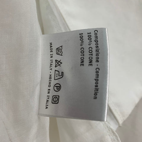 BRIONI Size 4 White Cotton Blazer