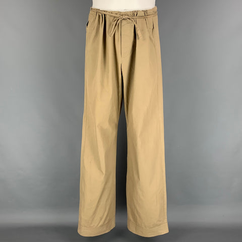 Vintage GUCCI by TOM FORD 2001 Size M Khaki Drawstring Wide Leg Pants