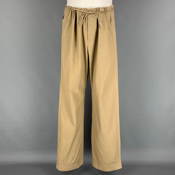 Vintage GUCCI by TOM FORD 2001 Size M Khaki Drawstring Wide Leg Pants