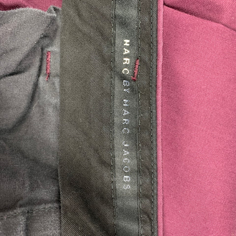 MARC by MARC JACOBS Size 32 Eggplant Cotton Flat Front Pants