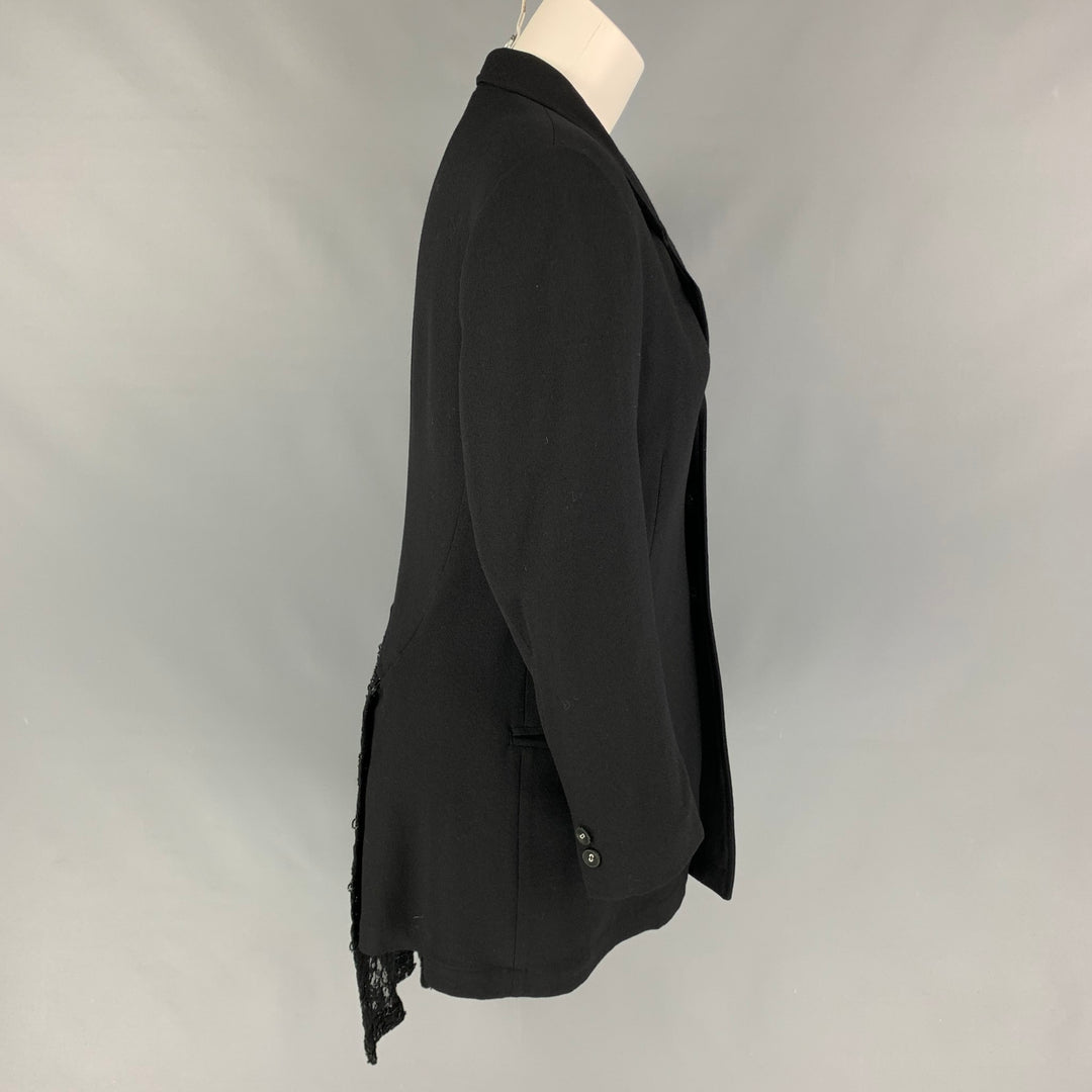 REI KAWAKUBO Size M Black Wool Mixed Fabrics Jacket