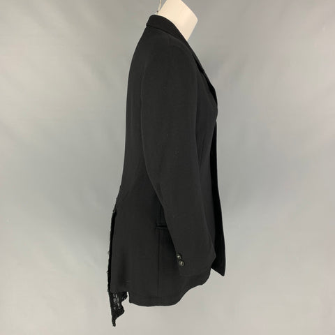 REI KAWAKUBO Size M Black Wool Mixed Fabrics Jacket