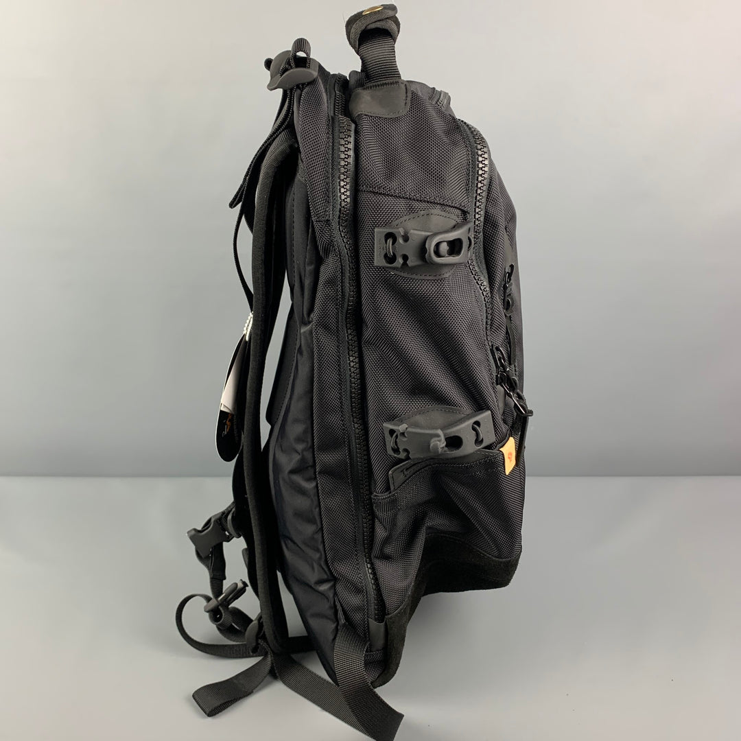 VISVIM Black Mixed Materials Suede Trim Nylon Ballistic 20L Backpack