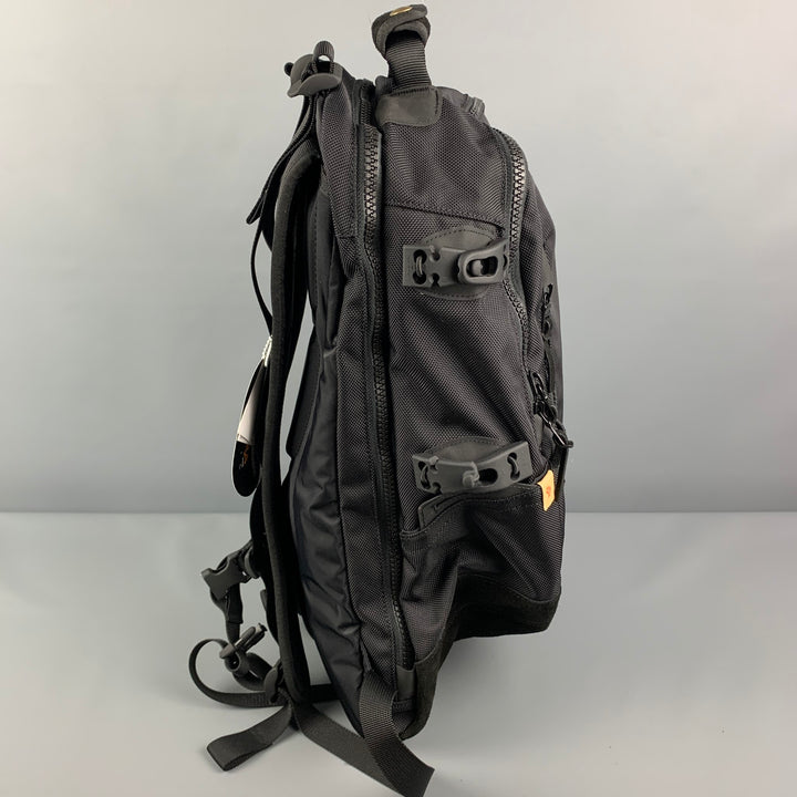 VISVIM Black Mixed Materials Suede Trim Nylon Ballistic 20L Backpack