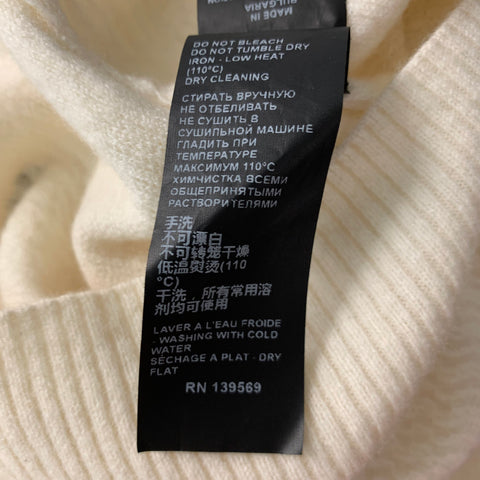 THE KOOPLES Taille M Pull à col rond en laine texturée blanc cassé en polyester