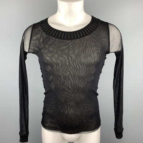 JEAN PAUL GAULTIER SOLEIL Size M Black Polimide Pullover