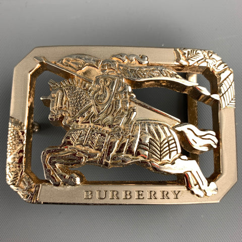 BURBERRY PRORSUM Knight Silver Tone Metal Belt Buckle
