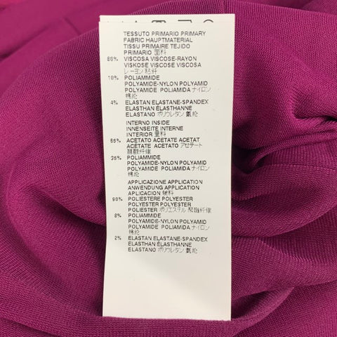 MAISON MARTIN MARGIELA Vestido de cóctel ajustado en mezcla de viscosa frambuesa talla 4