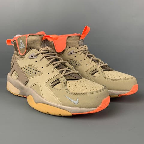 NIKE ACG AIR MOWABB Talla 9.5 Zapatillas altas color caqui naranja