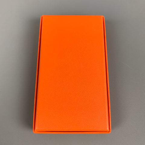 HERMES Orange Print Knotting Cards