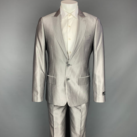 PS by PAUL SMITH The Westbourne Size 36 Silver Wool Peak Lapel Suit
