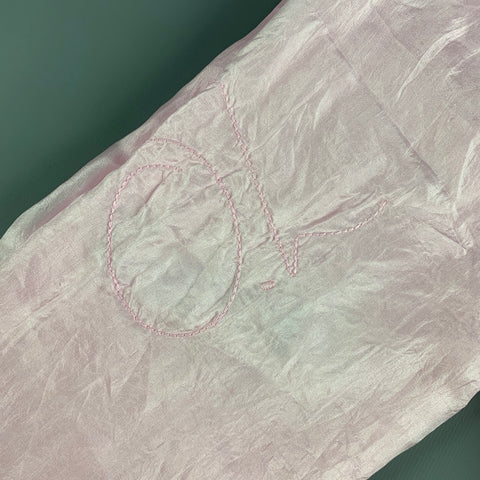OUR LEGACY Pink Solid Cotton / Silk Scarves