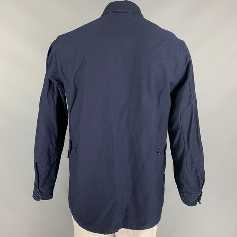 ENGINEERED GARMENTS Size L Indigo Cotton Patch Pockets Jacket