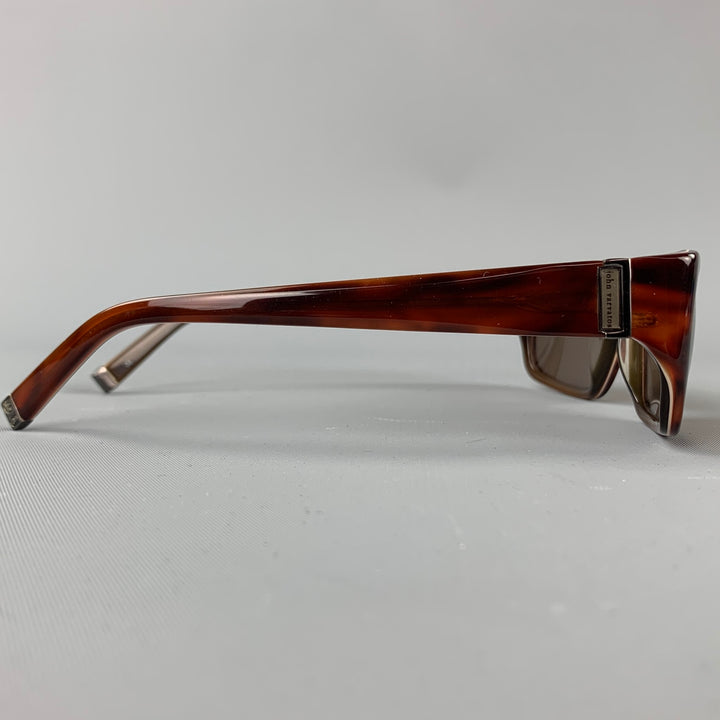 JOHN VARVATOS Amber Tortoise Shell Acetate Sunglasses
