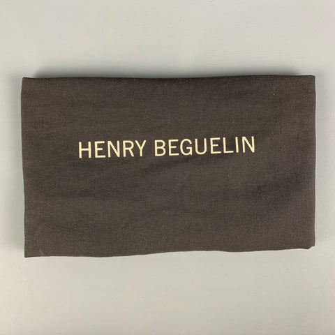 HENRY BEGUELIN Sac à poignée supérieure en cuir vieilli noir