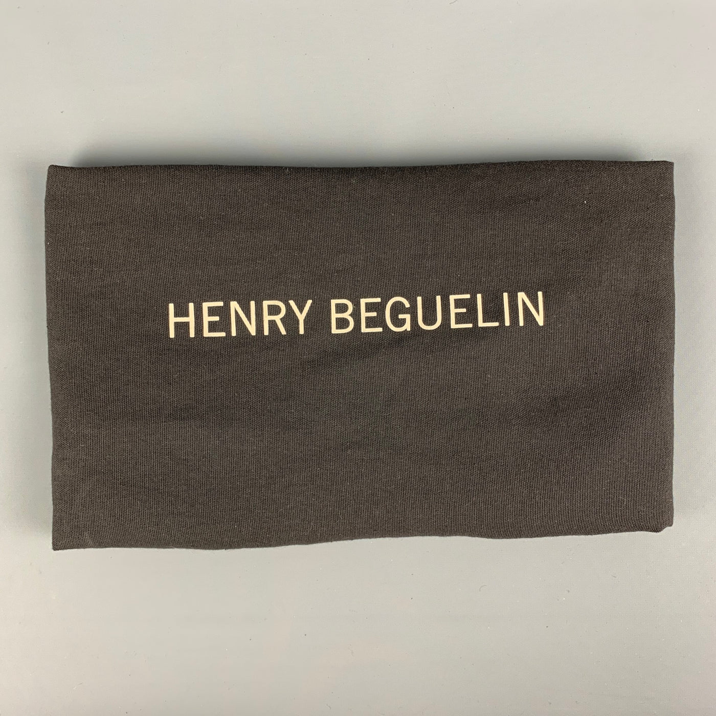 HENRY BEGUELIN Black Distressed Leather Top Handle Bag – Sui