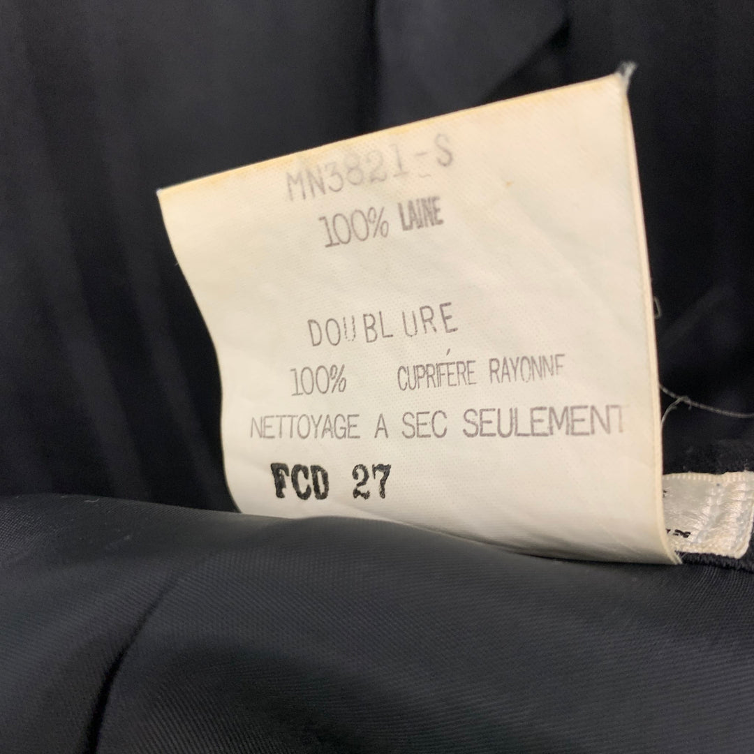 MATSUDA  Size S Black Stripe Wool Double Breasted 30 29 Suit