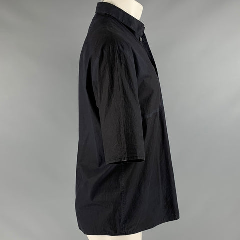 STEPHAN SCHNEIDER Taille M Chemise à manches courtes color block noir marine