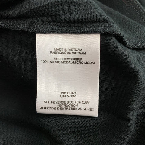 HELMUT LANG Taille S Mini jupe froncée en jersey noir modal