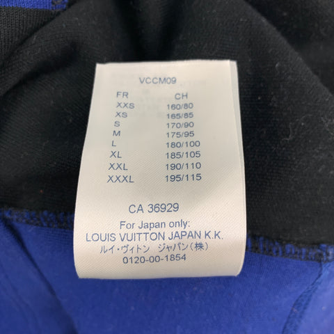 LOUIS VUITTON par VIRGIL ABLOH Pré-FW19 Taille L Bleu Coton / Polyester Bike Cycle Pullover Jersey
