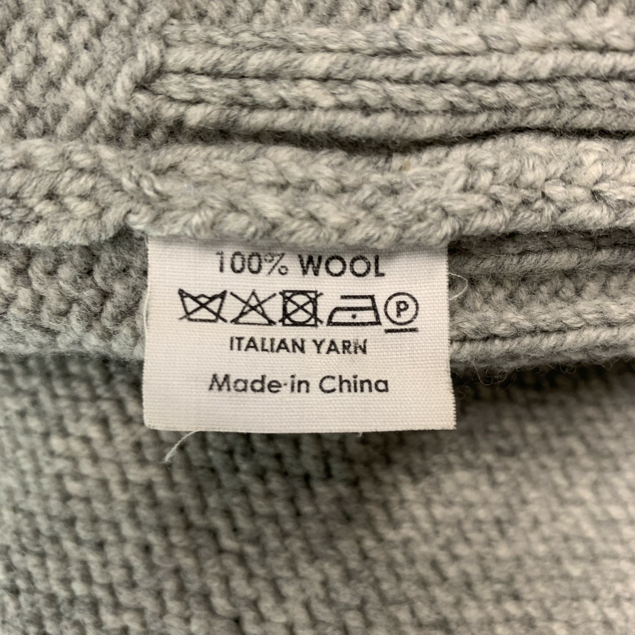 DRIES VAN NOTEN Size S Grey Wool Zip Up Cardigan – Sui Generis