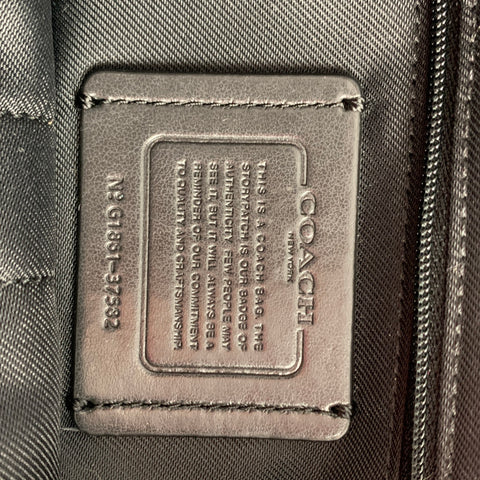 COACH Black Pebble Grain Leather Backpack Handbag & Leather Goods