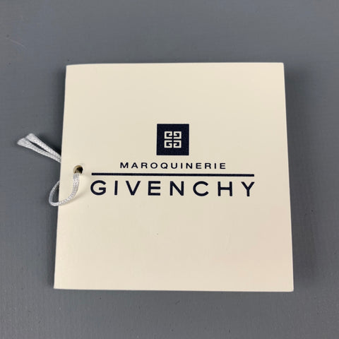 GIVENCHY Black Leather Top Handle Square Handbag