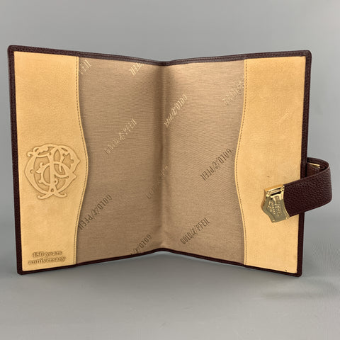 GOLDPFEIL Burgundy Leather Book Cover Case