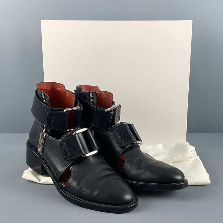 3.1 PHILLIP LIM Size 8 Black Cut Out Boots