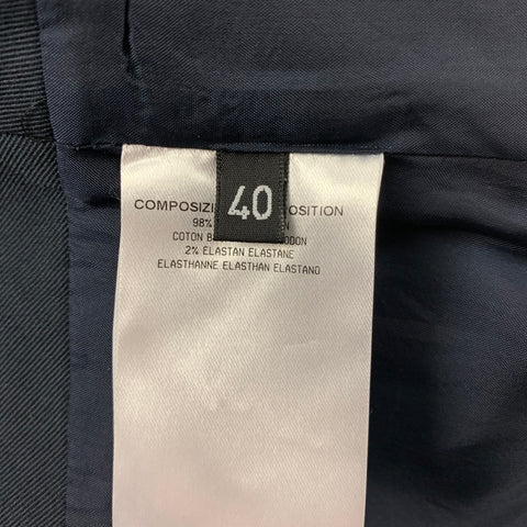 MCQ by ALEXANDER MCQUEEN Size 4 Navy & Fuchsia Cotton Cropped Jacket