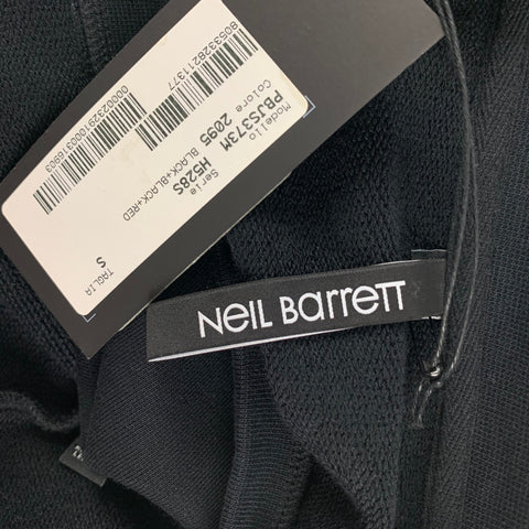 NEIL BARRETT Taille S Noir Rouge Man-Tastic Graphic Viscose Crew-neck Sweatshirt
