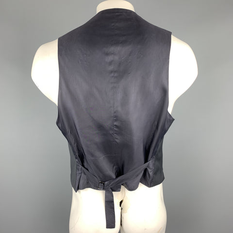 J. LINDEBERG Size 44 Navy Wool Notch Lapel Vest