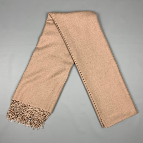Écharpe à franges taupe VINTAGE