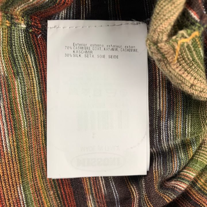 MISSONI Size S Multi-Color Stripe Cashmere / Silk Crew-Neck Pullover Sweater