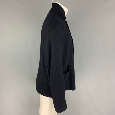 RAG & BONE Size L Black Wool Buttoned Jacket