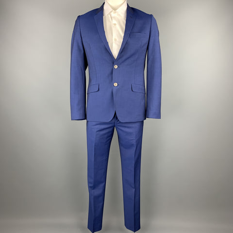 PAUL SMITH The Kensington Size 40 Regular Royal Blue Wool / Mohair Suit