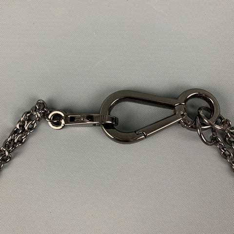 NO BRAND Silver Chain Link Metal Necklace