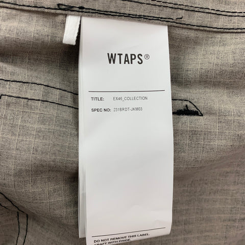 WTAPS Size M Charcoal Cotton Hooded Jacket