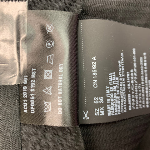 PRADA Size 36 Green Solid Wool  Mohair Button Fly Dress Pants
