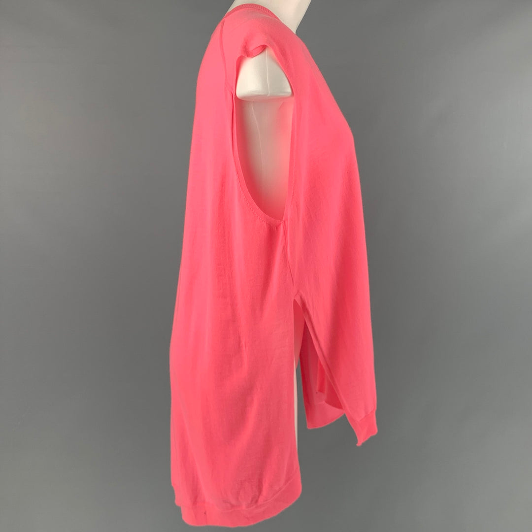 KENZO Size S Pink Wool V-Neck Vest