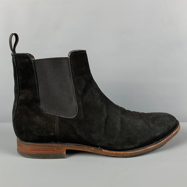 SUTRO Size 12 Black Suede Chelsea Boots