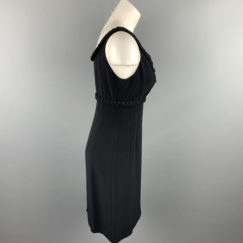 MOSCHINO Taille 8 Robe de cocktail taille empire rayonne noire