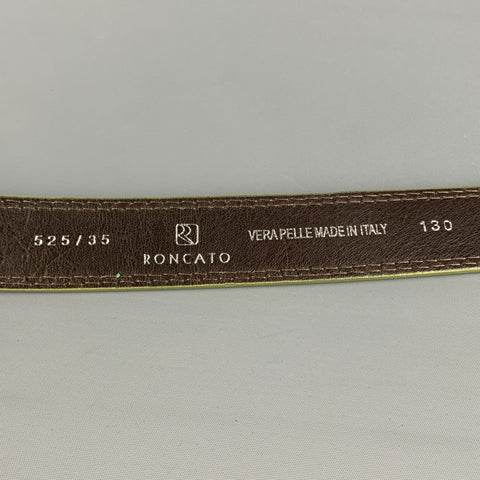 RONCATO Size 35 Green Suede Belt