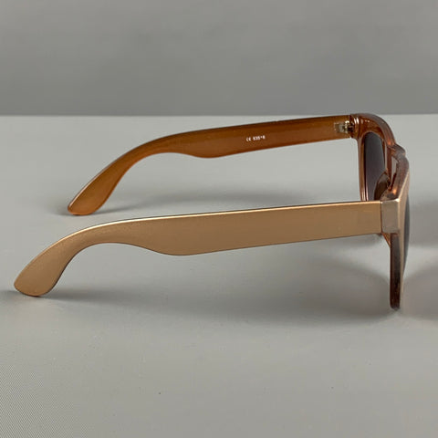 Lunettes de soleil en acétate bronze NO BRAND