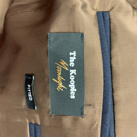 THE KOOPLES Size 38 Navy Wool Notch Lapel Sport Coat