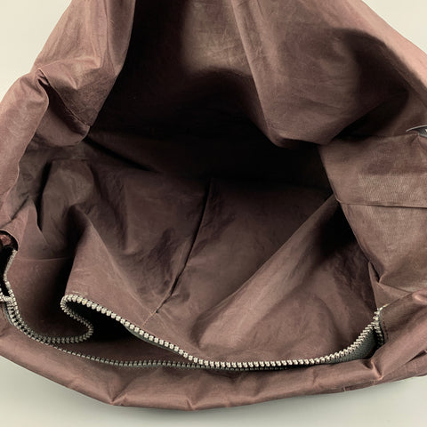 CANVASCO Brown & Beige Mixed Fabrics Nylon Messenger Bag