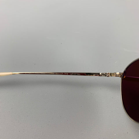 OLIVER PEOPLES Areo Silver Metal Sunglasses