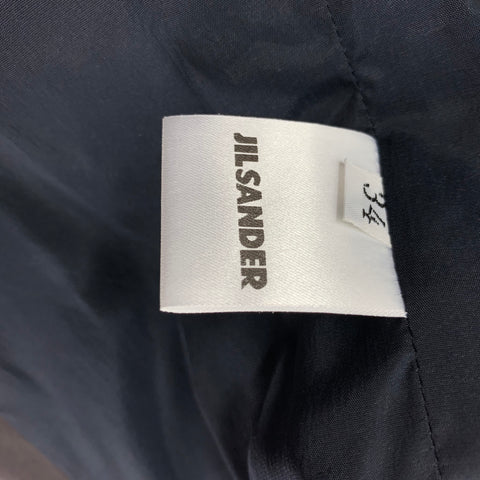 JIL SANDER Size 4 Brown Wool Blend Leather Strap Pants Suit